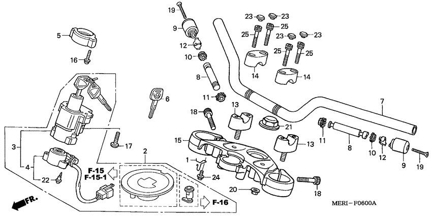 Handle pipe/top bridge
