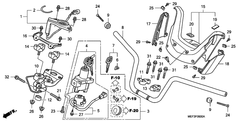 Handle pipe/handle cover