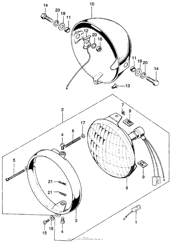 Headlight + headlight case