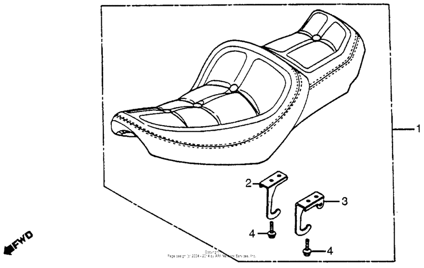 CX650 Сиденье