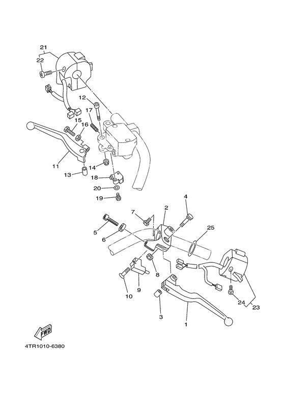 XVS650 Handle switch. lever