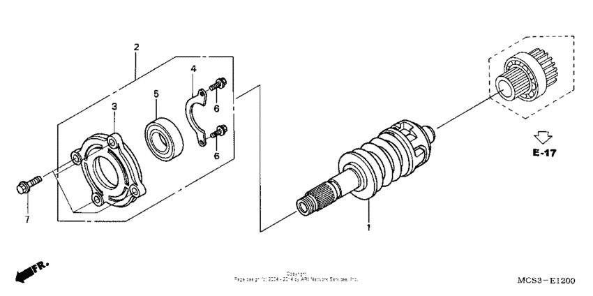 ST1300 Основной вал