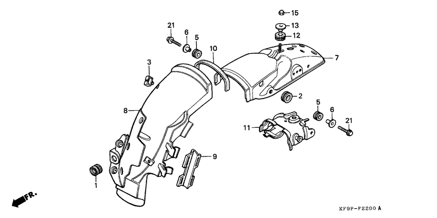 XL185 Заднее крыло