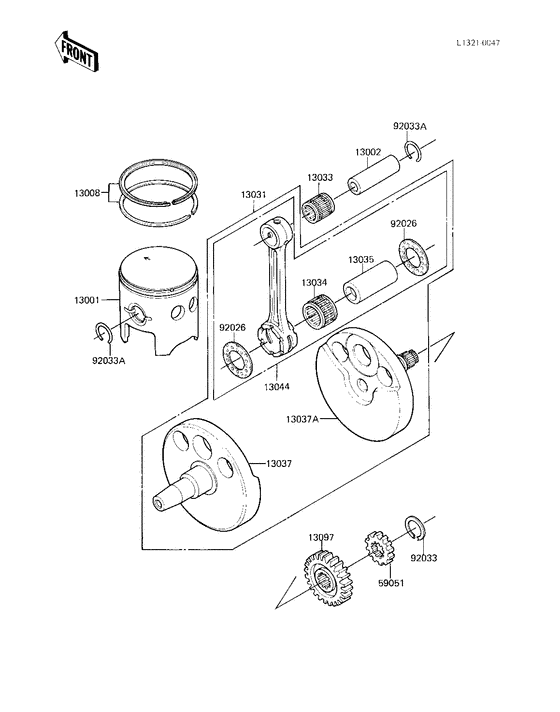 Crankshaft/piston