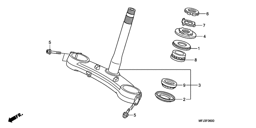 CBR600RR (ABS) Траверса нижняя