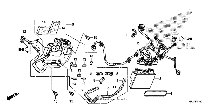 Abs control unit (cbr600ra)