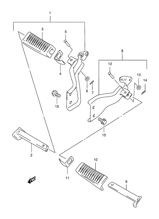 AN150 Подножки