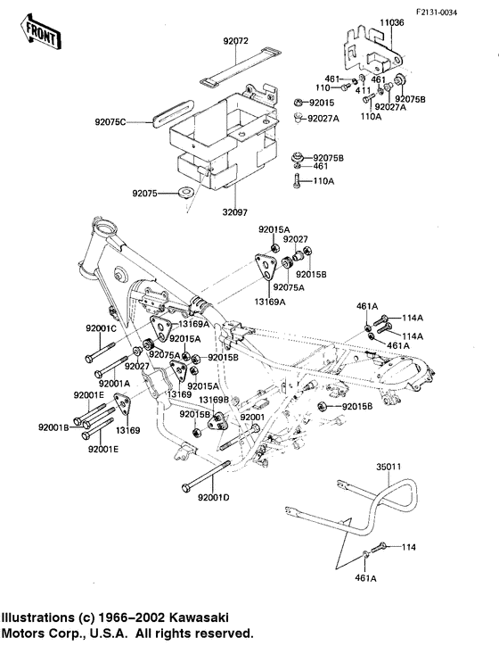 Frame fittings/battery case