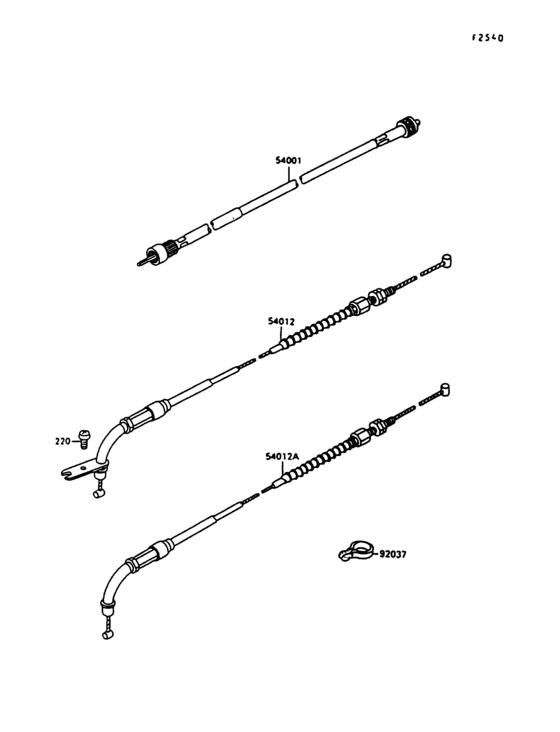 VN1500 Тросы управления