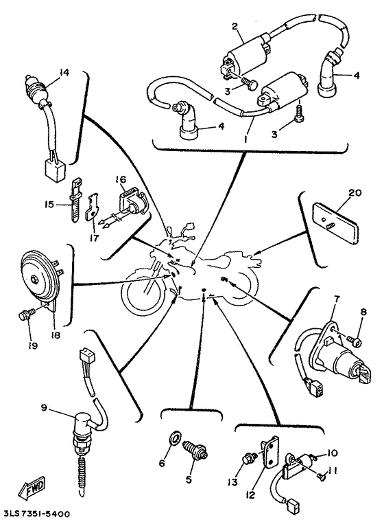 XV250S Электрика 2