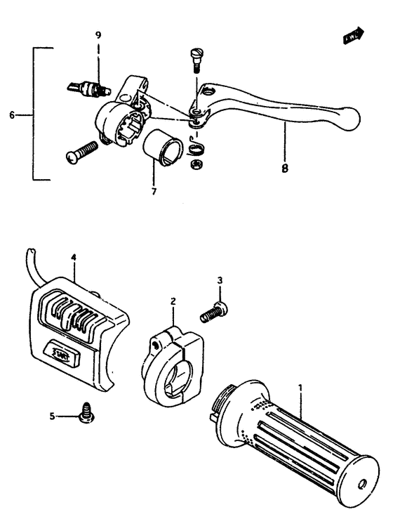 Right handle switch for p02,p34