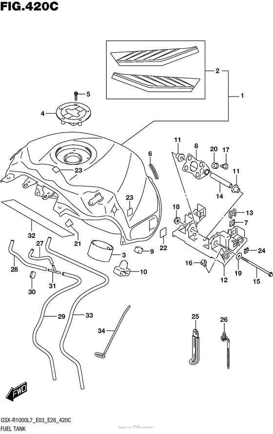 Fuel Tank (Gsx-R1000L7 E28) (Ysf)