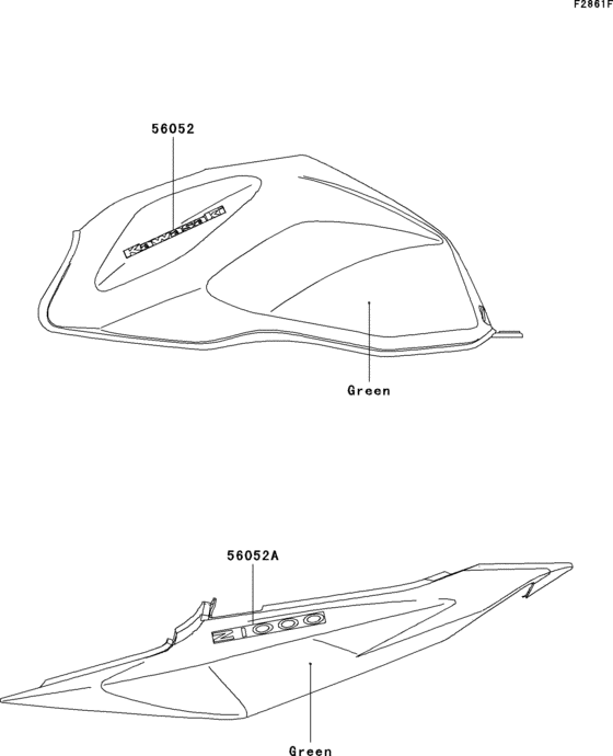 ZR1000 Decals(green)(a3h)