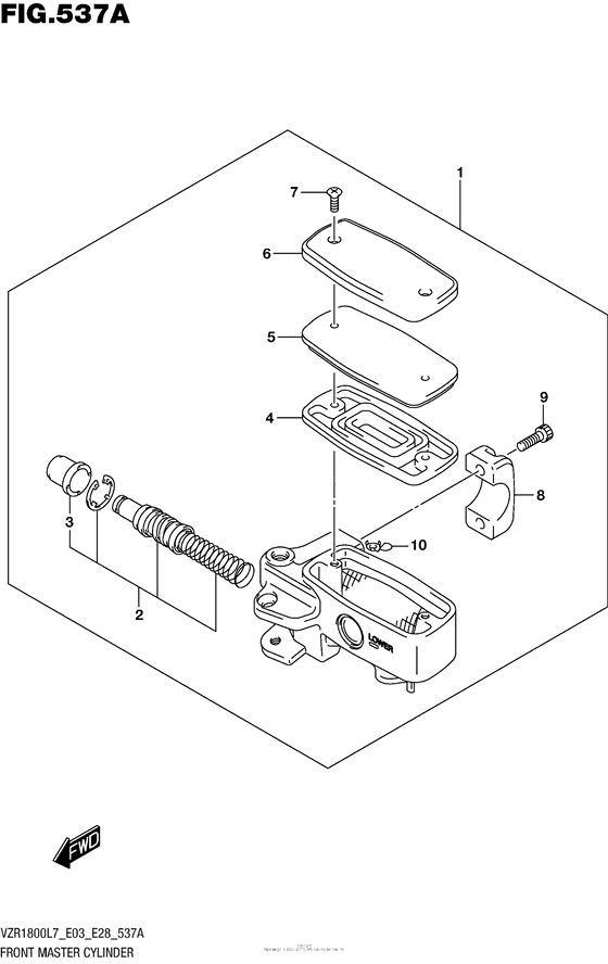 Front Master Cylinder (Vzr1800L7 E28)