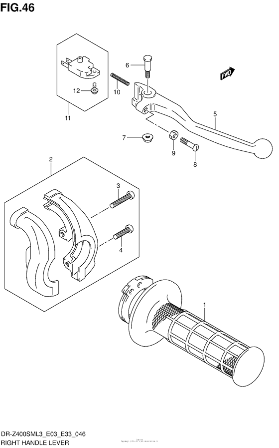  Рукоятка газа и тормоза