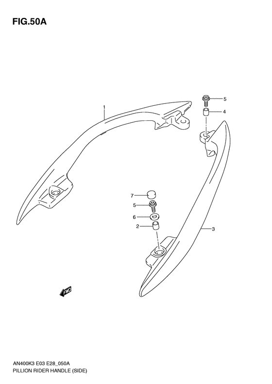 AN400 Ручка пассажира