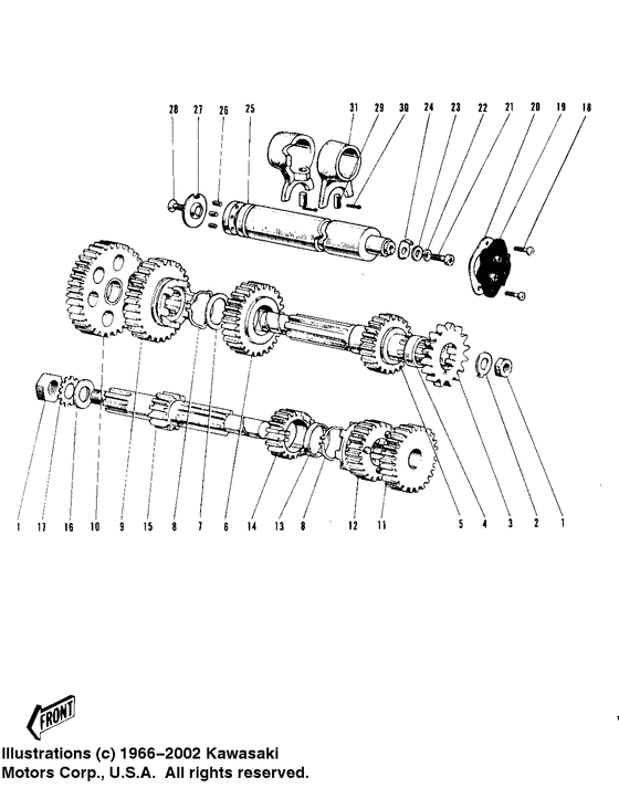 Transmission/change drum