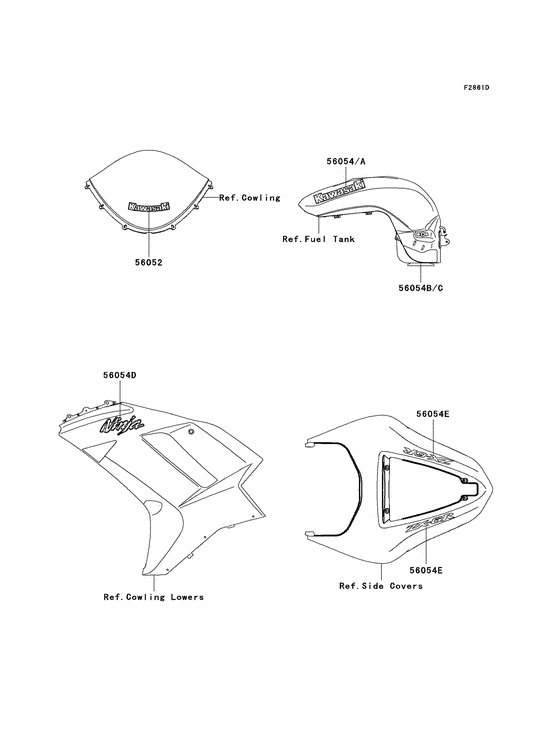 ZX600 Наклейки
