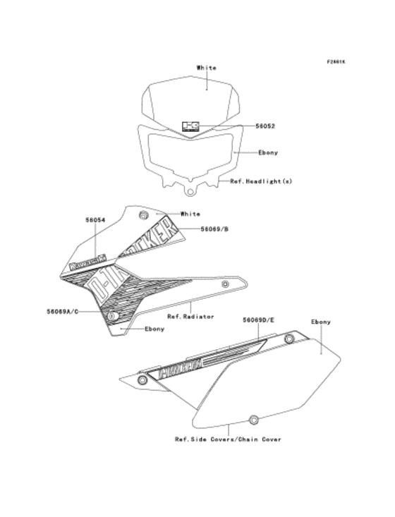 KLX250 Наклейки