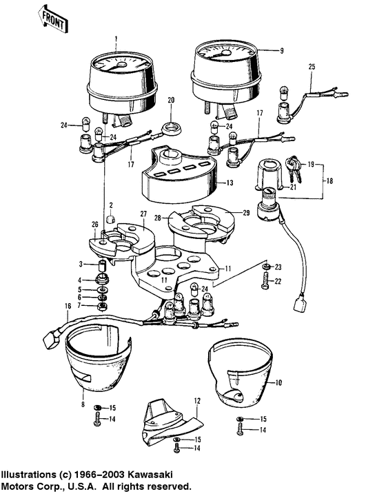 Meters/ignition switch