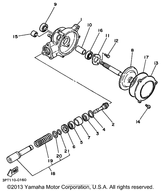 PW50L1 Ведущий вал