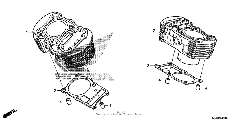 VT750RS Цилиндры