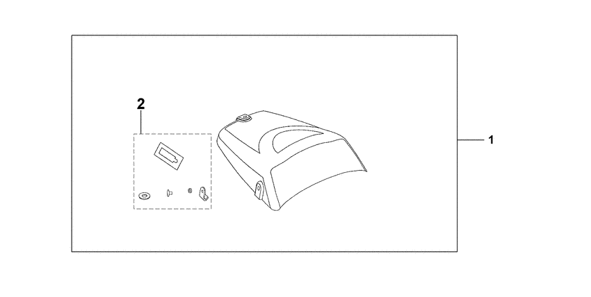 CBF600S (ABS) Seat cowl*nha48m*
