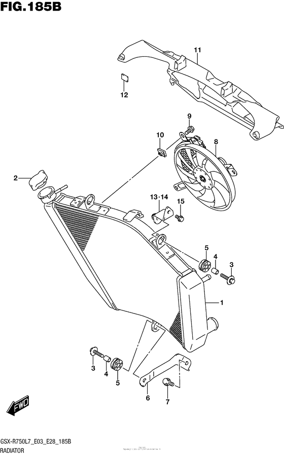 Radiator (Gsx-R750L7 E28)