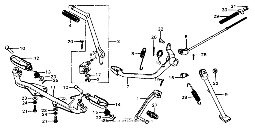 Pedal + kick arm + stand