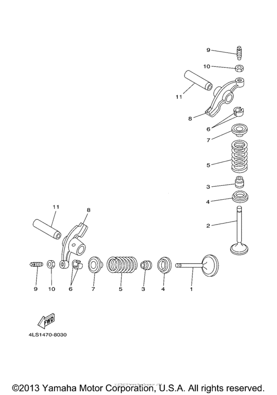 TTR125LEV Клапана