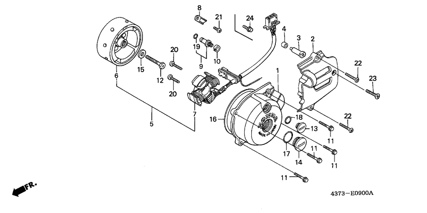 Left crankcase cover/ generator