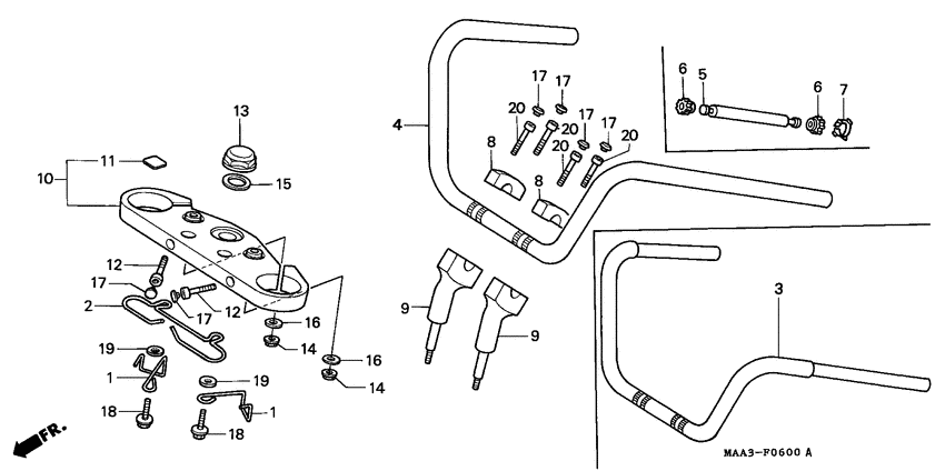Handle pipe/top bridge