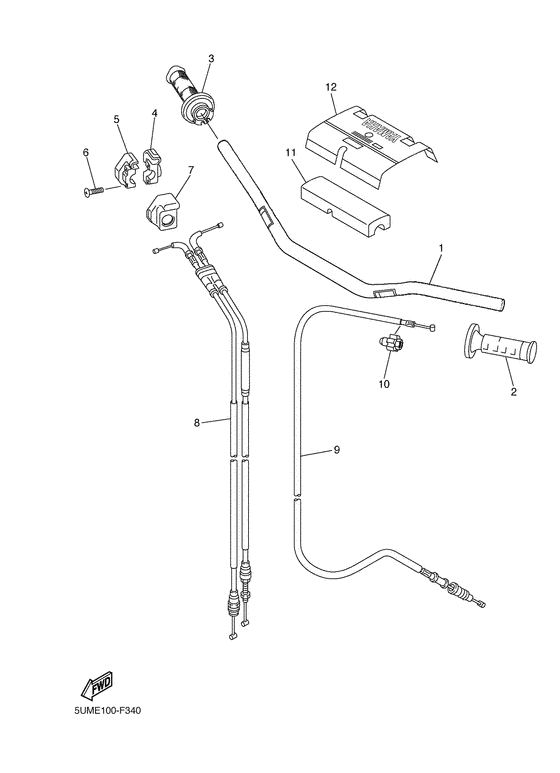 Steering handle & cable