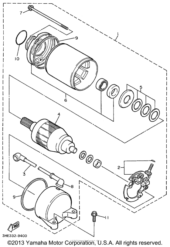 FZR600RLC Стартер
