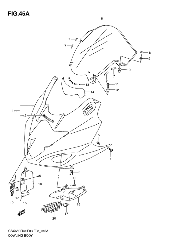 Cowling body