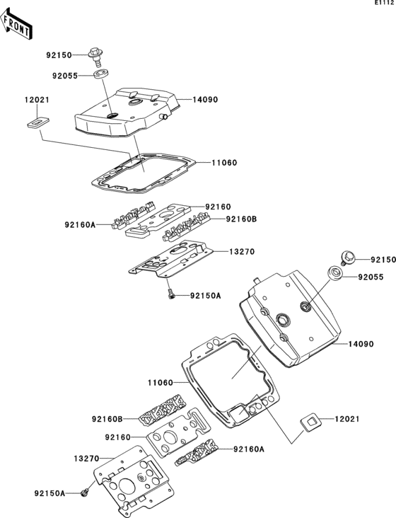 VN800 Крышка головки цилиндров