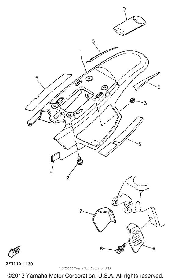 PW50B Боковые обтекатели