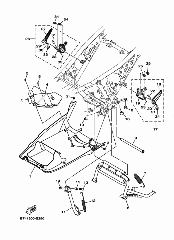 Stand & footrest