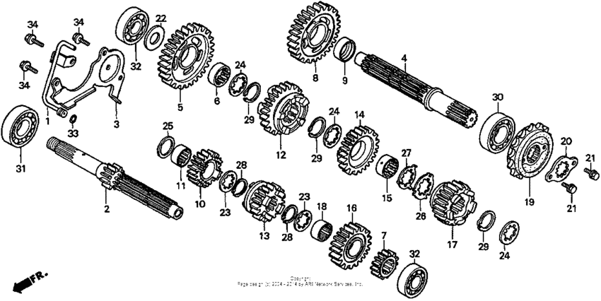 VT750C Трансмиссия