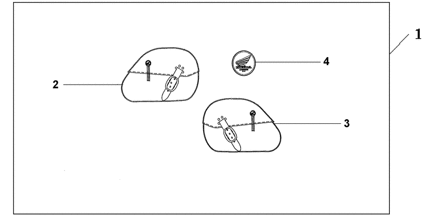 VTX1300S Leather saddlebag set