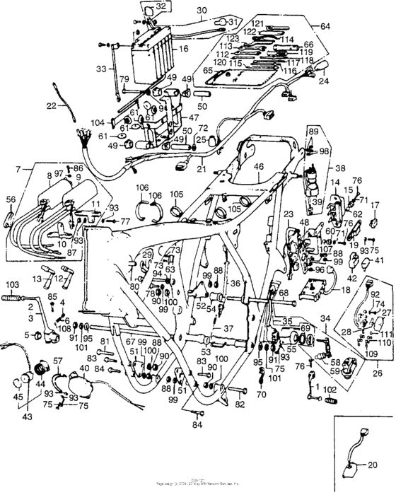 Frame + wire harness