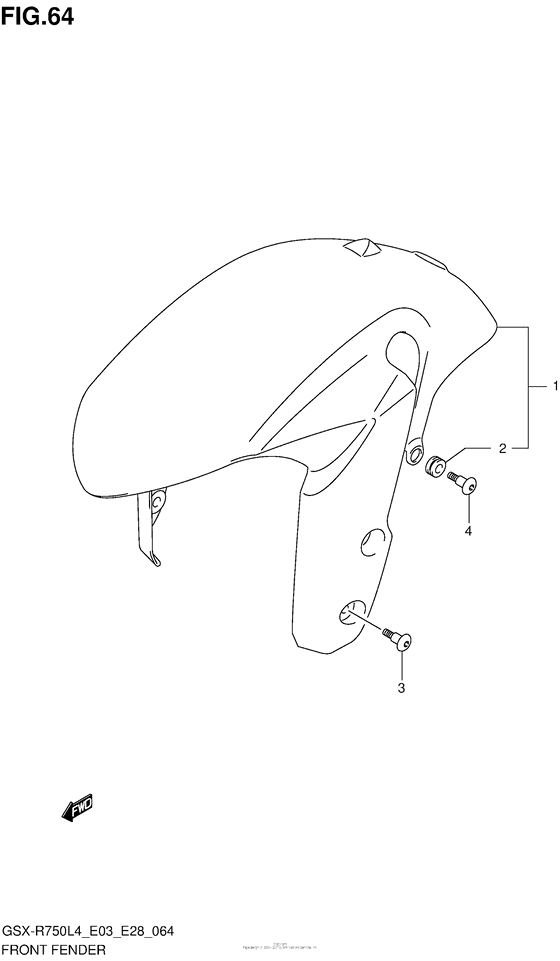 Front Fender (Gsx-R750L4 E28)