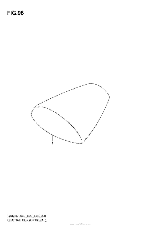 GSX-R750 Seat Tail Box (Optional)