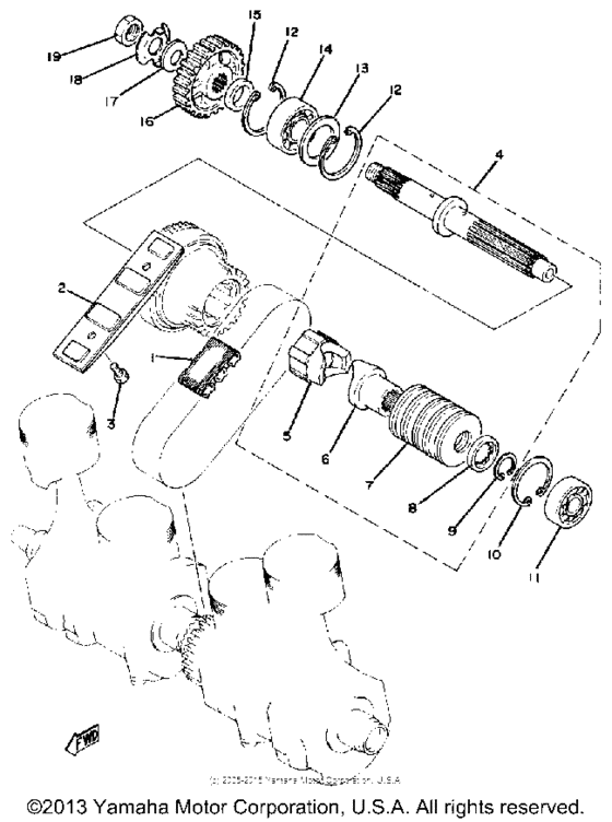 Primary chain-shaft