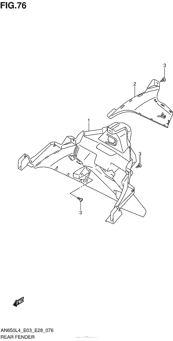 AN650 Задний бампер