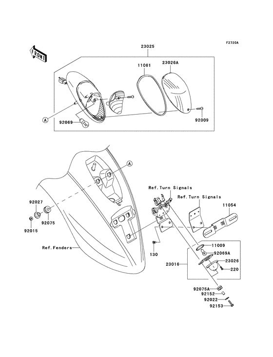 VN900 Taillight unit ass`y