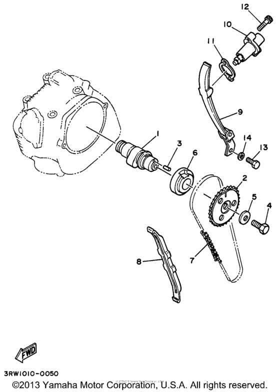 XT225HC Цепь механизма газораспределения