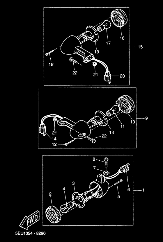 YH50 Поворотники