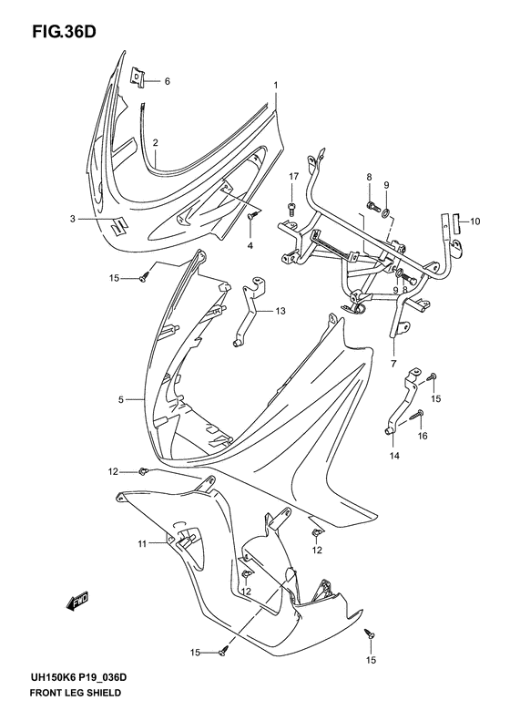 Front leg shield