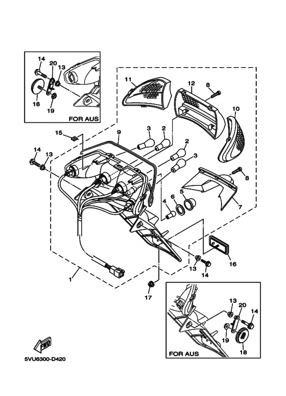 Taillight unit ass`y